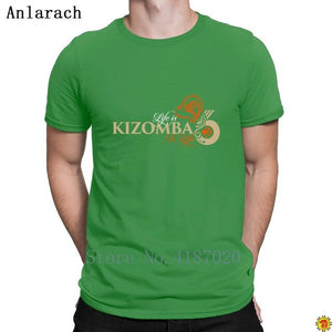 Kizomba Is Life Tshirts Stylish Summer Style Plus Size 3xl Design T Shirt For Men Top Tee Cool Casual Anti-Wrinkle